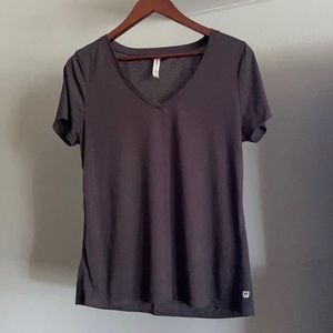 Fabletics Workout Shirt, small, dark gray